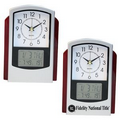 Dual Time Analog and Digital Alarm Clock with Calendar